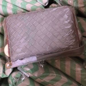 Deux Lux Grey Woven Wallet